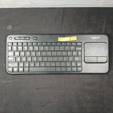 Logitech Wireless Keyboard K400r and Trackpad with USB Dongle Tested Used