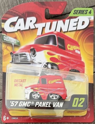 Car Tuned Series 4 Customs Street  57 GMC Panel Van #02 Creased Card