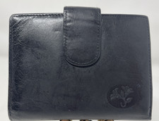 Buxton Black Leather Heiress Framed Snap Closure  15 Credit Card Slot Wallet