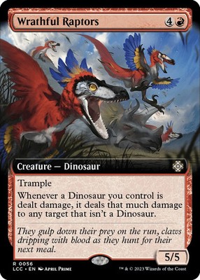 MTG Wrathful Raptors (Extended Art) - 56 / English / Near Mint