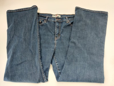 Levis 512 Jeans Womens 14M Perfectly Slimming Bootcut Pockets Denim Blue 32x29