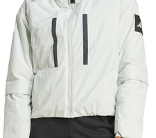 Adidas MYSHELTER Kids Light Green Jacket - S - JG3978 Insulated