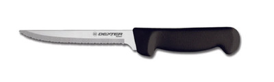 Dexter Russell 8'' Scalloped Utility Tiger Edge Fishing Hunt Knife..31628B..Black