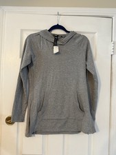 RBX Women  s Small Gray Athletic Hooded Long Sleeve Sweatshirt BNWT
