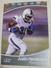 2021 Sage Hit Premier Draft High Series Rookie Base #87 Justin Henderson 