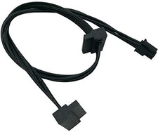  2-Pack SATA Power Cable for Lenovo Motherboard, ATX Mini 4 Pin to 2X Right-Ang