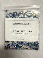 CTMH BLUE BELLE Loose Sequin Mix  #Z3676 Embellishments New