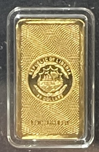 2024 1/2g Gold Liberia $20 I Want to Believe UFO Gold Bar NGC PF 70 Galaxy Label - Picture 2 of 8