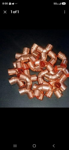 25 1/2" Copper 90 Elbow C x C Sweat Solder Pressure Standard Plumbing New