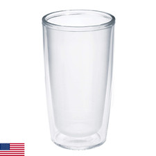 Tervis Crystal Clear Tabletop Made in USA Double Walled Insulated Tumbler Travel