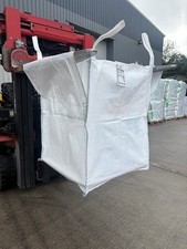Large White tunnel lift 900kg 75x85x95 FIBC Bulk Builder Jumbo Bag (see desc)