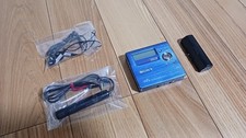 Sony MZ-R909 Minidisc MD Player Walkman Blue MDLP Portable Recorder Tested JP