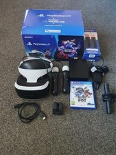 Boxed Sony PlayStation VR Headset Version 2 Bundle  With Astro Bot Game Tested 