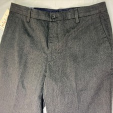Dockers Classic Fit 34x32 Gray Signature Khaki Lux Cotton Stretch Dress Pants