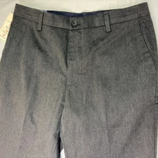 Dockers Classic Fit 34x32 Gray Signature Khaki Lux Cotton Stretch Dress Pants