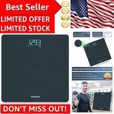 Step-On Bathroom Scale with 400lb Capacity  Backlit LED Display in Pacific Blue