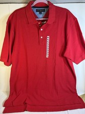 Tommy Hilfiger Men's Polo Shirt Size XL Red, Casual, Short Sleeve