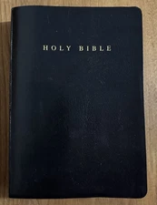 Holy Bible NIV Giant Print Red Letter Zondervan Imitation Leather Black w/Tabs