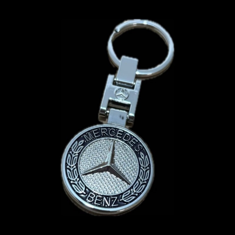 3D Metal Key Chain Ring for Mercedes Benz AMG Sport Emblem Car Home Decoration