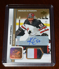 2023-24 Upper Deck Team Canada Juniors Patch Autographs Kristen Campbell 40/175