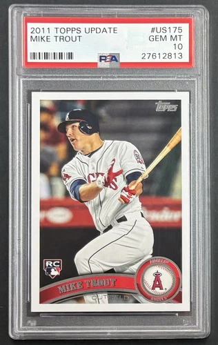 2011 Topps Update Mike Trout RC Rookie #US175 Angels PSA 10 GEM MINT 🔥🔥