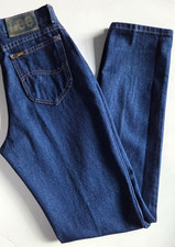 Vintage LEE Riders Dark Indigo Denim Jeans Made in USA Size 10L