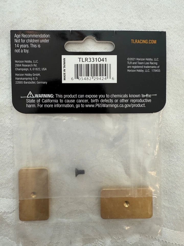 Team Losi Racing Rear Brass Weight Set, 16g & 25g: 22 5.0 TLR331041 - Image 2 of 2