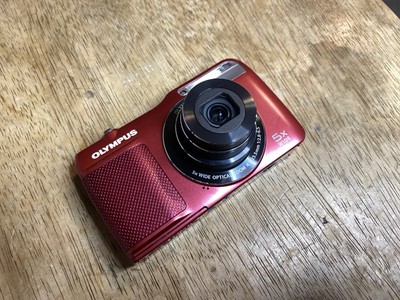 OLYMPUS デジタルカメラ VG-170 レッド Olympus VG-170 Red 14MP Digital Camera Compact Tested