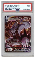 Pokémon TCG Urshifu VMAX SWSH stili di battaglia colpo singolo 168/163 PSA 9