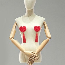 Women Sequins Tassels Nipple Cover Raves Party Sparkly Sticky Bra Breast Pasties
