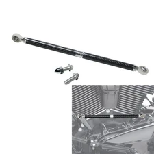 Chrome Carbon Fiber Clutch Shifter Linkage for Harley 86-later Softail Touring