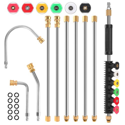 #ad Gutter Cleaning Tools From the Ground 10 Pack 9 FT Pressure Washer Extension... $42.06