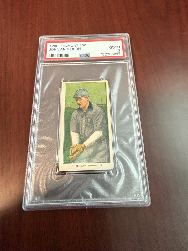 1909-11 T206 John Anderson Rookie Card. PSA 2