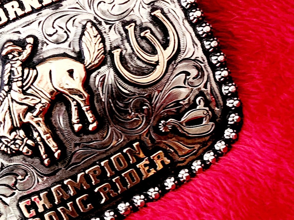 Rodeo Trophy Buckle Championship☆COTTONWOOD CALIFORNI Bronc Riding☆2022 ...