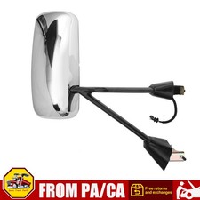 Espejo de puerta lateral derecho eléctrico y cromo térmico derecho para Kenworth T270 T370 T660 T800
