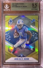 Beckett 9.5 2021 Panini Phoenix - Rookie Amon-Ra St. Brown #131 Yellow /75 (RC)