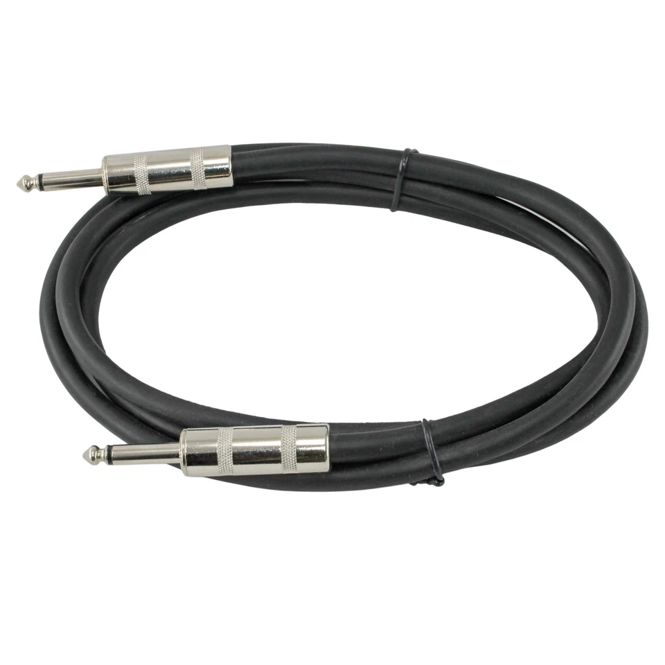 MCSPROAUDIO 12 ga gauge 1/4 to 1/4 pro audio high power speaker stage monitor cable 10 ft