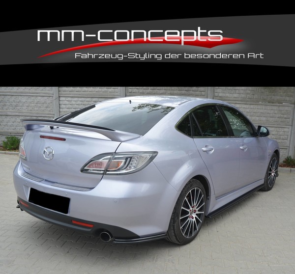 Cup Heckspoiler Schwarz FüR Mazda 6 MK2 GH Spoiler Aufsatz Heck Ansatz ABS-image