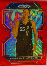 Theresa Plaisance 2021-22 Prizm WNBA Ruby Red Wave Prizm Refractor Card #56