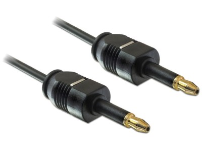 Delock 2m Toslink Kabel mini 3,5 mm Stecker/Stecker