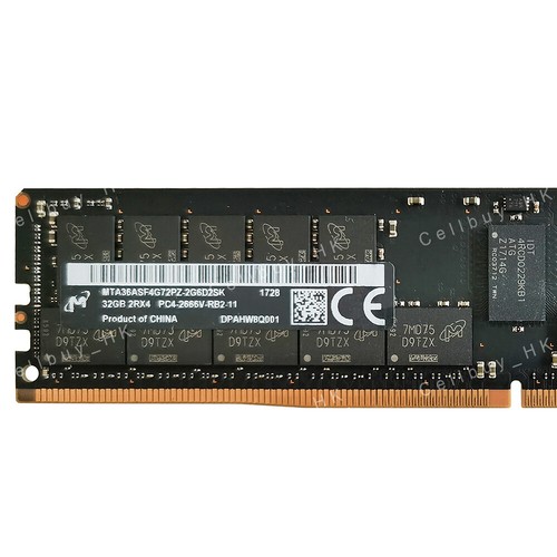 Micron 128GB 4X32GB 2RX4 PC4-2666MHZ DDR4-21300 ECC REG Registered Server Memory - Picture 3 of 5