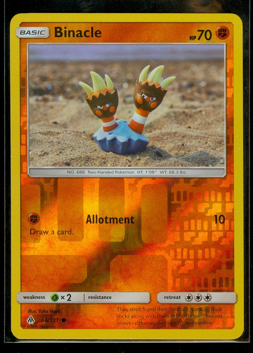 binacle pokemon card value Pokemon BINACLE 66/131 - Forbidden Light - Rev Holo