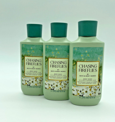 Bath & Body Works Body Wash CHASING FIREFLIES- Set of 3