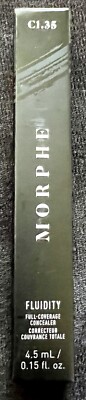 NEW - MORPHE FLUIDITY FULL-COVERAGE CONCEALER C1.35 SOFT MATTE 0.15 OZ RARE NEW