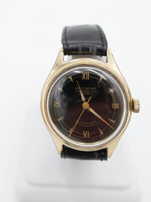 vintage Ende 50er Jahre LACO Sport Herrenuhr 26 vergoldet