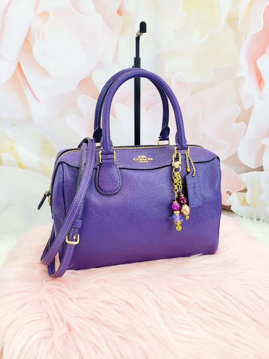 Coach MINI BENNETT Satchel NWOT PURPLE💜32202 SAMPLE BAG Crossbody Shoulder  Bag