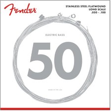 NEW Fender 9050ML Stainless Steel 50-100 Flatwound Bass Strings, 073-9050-405