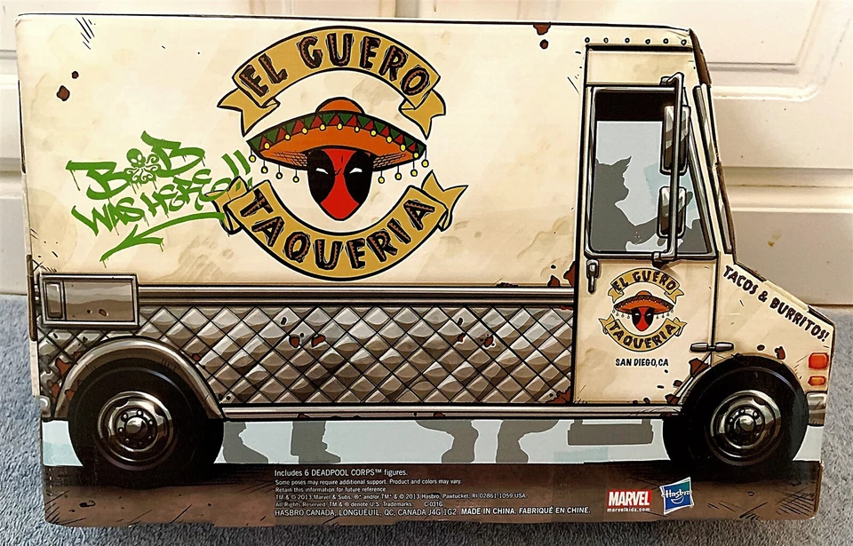 SDCC MARVEL UNIVERSE DEADPOOL CORPS TACO TRUCK COMIC CON EXCLUSIVE MINT/SEALED - Image 2 of 4