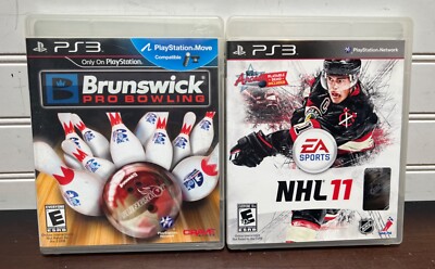 Brunswick Pro Bowling & NHL 11 (Sony PS3 Playstation 3) Video Game Lot