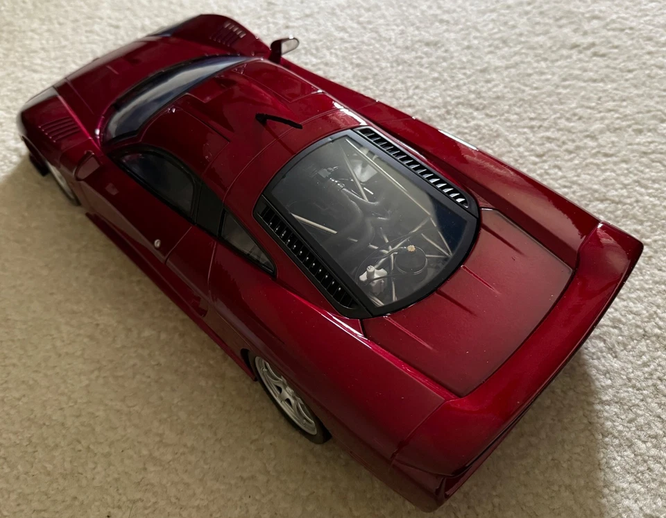 2004 SALEEN S7 TWIN TURBO RED METALLI 1:12 SCALE DIECASTCAR BY MOTORMAX 73005R - Image 2 of 4
